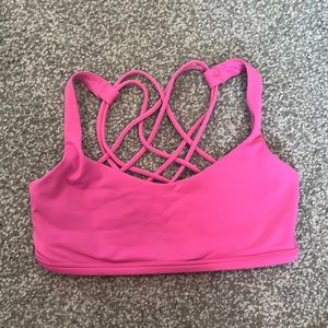 LULULEMON sonic pink free to be bra